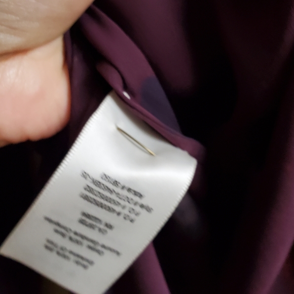 Aritzia Wilfred Silk Bossut Shirt Dress Burgandy Limited Edition in Floral XS - Picture 10 of 12